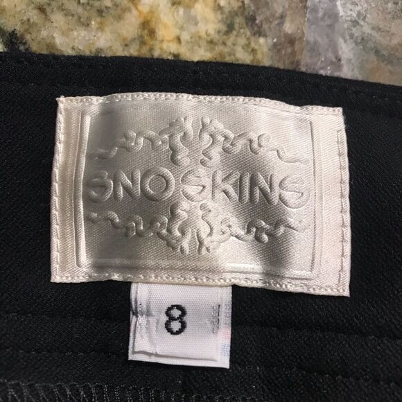 Sno Skins black button-front boot-cut pants - Picture 3 of 4